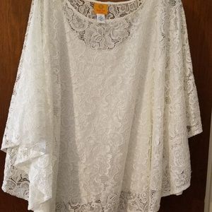 Blouse, poncho style